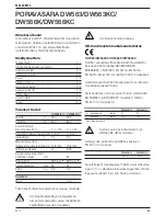 Предварительный просмотр 68 страницы DeWalt DW563 Instruction Manual