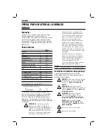 Предварительный просмотр 72 страницы DeWalt DW609 Original Instructions Manual