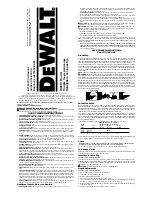 Preview for 1 page of DeWalt DW610 Instruction Manual