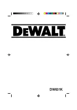 Preview for 1 page of DeWalt DW631K Instruction Manual