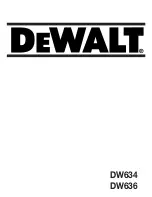 Preview for 1 page of DeWalt DW634 Manual