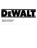 DeWalt DW675 Instruction Manual preview