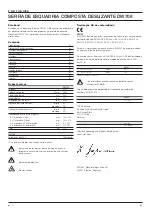 Предварительный просмотр 72 страницы DeWalt DW708 User Manual