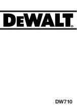 DeWalt DW710 Manual preview