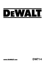 Предварительный просмотр 1 страницы DeWalt DW714 Series Original Instructions Manual