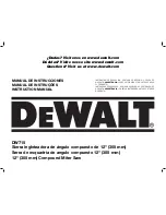 DeWalt DW715 Instruction Manual предпросмотр