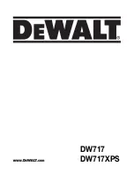 Preview for 1 page of DeWalt DW717 Original Instructions Manual