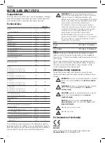 Предварительный просмотр 12 страницы DeWalt DW717XPS Original Instructions Manual