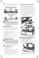 Предварительный просмотр 12 страницы DeWalt DW734 Instruction Manual