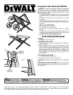 Preview for 1 page of DeWalt DW7440 Quick Start Manual