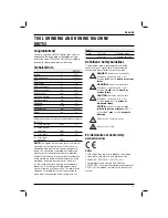 Preview for 27 page of DeWalt DW753 Instructions Manual