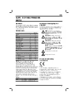 Preview for 71 page of DeWalt DW753 Instructions Manual