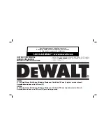 DeWalt DW756 Instruction Manual preview