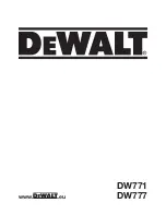 DeWalt DW771 Manual предпросмотр