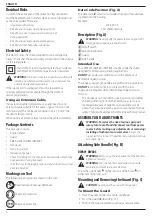 Preview for 8 page of DeWalt DW801 Original Instructions Manual