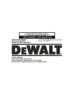 DeWalt DW802 Instruction Manual preview