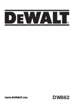 DeWalt DW862 Original Instructions Manual preview