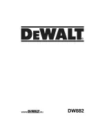 DeWalt DW882 Instruction Manual preview