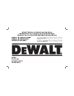 DeWalt DW887 Instruction Manual preview