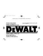 DeWalt DW890 Instruction Manual preview