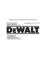 Предварительный просмотр 1 страницы DeWalt DW898 Instruction Manual