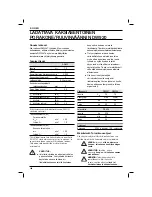 Preview for 110 page of DeWalt DW920 Original Instructions Manual