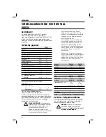 Preview for 88 page of DeWalt DW934 Instructions Manual