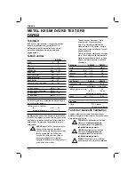 Preview for 152 page of DeWalt DW934 Instructions Manual