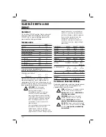 Preview for 124 page of DeWalt DW941 Instructions Manual