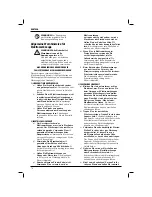 Preview for 20 page of DeWalt DW955 Original Instructions Manual