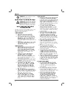 Preview for 34 page of DeWalt DW955 Original Instructions Manual