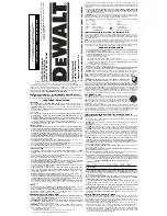 Preview for 1 page of DeWalt DW995QD Instruction Manual