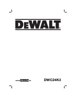 DeWalt DWC24K3 Original Instructions Manual preview