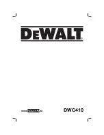 DeWalt DWC410 Original Instructions Manual предпросмотр