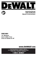 DeWalt DWCS600 Instruction Manual preview