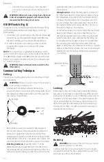 Предварительный просмотр 12 страницы DeWalt DWCS600 Instruction Manual