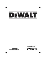 DeWalt DWD024 Original Instructions Manual предпросмотр