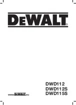 DeWalt DWD112 Instruction Manual предпросмотр