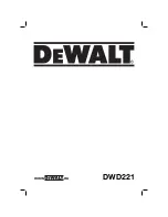 Предварительный просмотр 1 страницы DeWalt DWD221 Original Instructions Manual