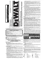 Preview for 1 page of DeWalt DWD520 Instruction Manual