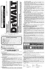 DeWalt DWD525 Instruction Manual preview