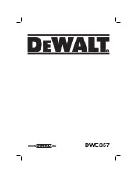 DeWalt DWE357 Original Instructions Manual предпросмотр