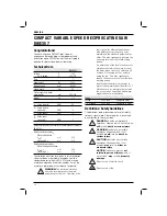 Preview for 22 page of DeWalt DWE357 Original Instructions Manual