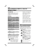 Preview for 48 page of DeWalt DWE357 Original Instructions Manual