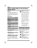 Preview for 74 page of DeWalt DWE357 Original Instructions Manual