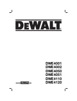 DeWalt DWE4001 Original Instructions Manual preview