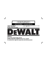 Preview for 1 page of DeWalt DWE4011 Instruction Manual