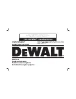 DeWalt DWE4012 Instruction Manual preview