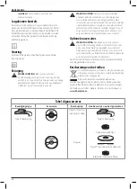 Preview for 58 page of DeWalt DWE4016 Original Instructions Manual