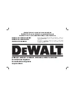 Предварительный просмотр 1 страницы DeWalt DWE4020 Instruction Manual